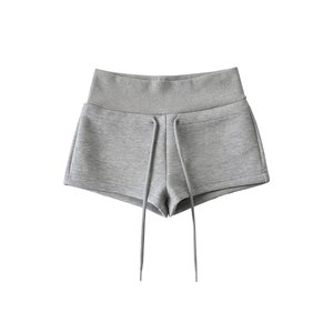 Shorts cargo athlétiques en spandex pour femmes, taille XL, doux et confortables, mini-shorts à taille élastique avec cordon de serrage pour le yoga, la gym et les activités sportives - Product Image 3