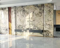 PerfectStone Quartzite Patagonia Blanc Naturel avec Veines Noires et Dorées pour Plans de Travail de Cuisine, Meubles de Salle de Bain et Projets de Villas