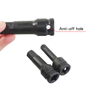 Jeu de douilles hexagonales et XZN 1/2 pouce, 20 pièces, H4 à H19, M5 à M18, 78 mm, pour réparation automobile et équipement industriel, acier Cr-Mo - Product Image 5