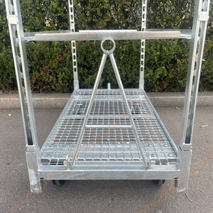 Chariot de pépinière galvanisé à chaud chariot de semis de fleurs chariot de plantes danoises supports de chariot de jardin centre de plantes chariot danois - Product Image 5