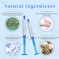 Masque facial en feuille de microneedling bio au collagène et aux peptides de cellules souches, marque privée, masque d'implantation de microneedles pour le traitement de l'acné