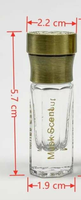 Vente en gros de flacons de parfum en verre de 3 ml avec bouchon en alliage de zinc et vaporisateur à pompe pour le stockage de parfums, fabrication chinoise