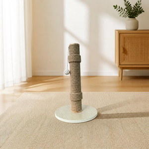 FEDERAL Griffoir Moderne pour Chat en Bois Massif avec Base Ronde, Poteau Enveloppé de Sisal et Jouet Balle Suspendue, Meuble pour Animaux de Compagnie OEM ODM - Product Image 5