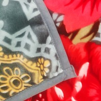 Couverture Raschel en vison gaufré 2 plis, douce et épaisse, style coréen, imprimée, double taille, 4kg-8kg, pour l'hiver, fabriquée en Chine