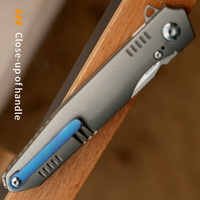 Couteau pliant EDC à lame M390 personnalisable dernier couteau de camping Slim Gentleman's avec manche en titane OEM DIY Grade