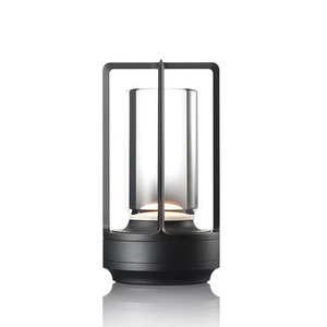 Lámpara de Mesa LED Retro de Metal Bronce Antiguo, Estilo <span class=keywords><strong>Vintage</strong></span>, con Control Táctil Inalámbrico para Exteriores, Luz Ambiental para Restaurantes - Product Image 6