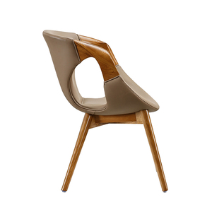 Sillones Reclinables Modernos de Estilo Retro para Sala de Estar, Sillas de Descanso para Cafetería, Madera de Nogal, para Dormitorio, Comedor, Hotel, Bistro - Product Image 5