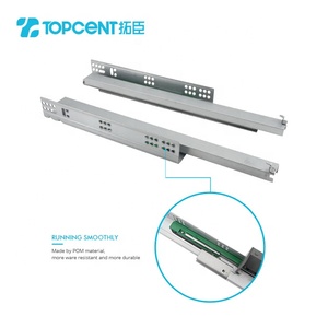 Bán buôn kim loại undermount hệ thống ngăn kéo nhà bếp mềm đóng Slim hộp trượt - Product Image 4