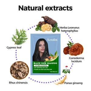 Joynna Silver Grey Sintético Permanente Salon Bio Bubble Hair <span class=keywords><strong>Color</strong></span> Champú para Hombres Black Sachet - Product Image 4