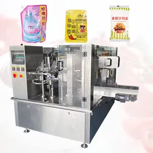 Automatic Premade Zipper Bag Doypack Stand Up Pouch Filling Packaging Packing Machine