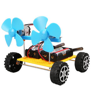 Gizmo double aile vent course <span class=keywords><strong>voiture</strong></span> technologie puissance <span class=keywords><strong>voiture</strong></span> bricolage petits matériaux faits à la main éducatif science expérience jouet éducatif - Product Image 4
