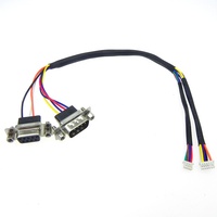 Câble d'ordinateur personnalisé en cuivre étamé avec connecteur DB9 RS232, RJ45, Molex Micro Fit, alimentation, 2-14 broches, gaine PTFE PVC