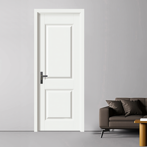 Meilleur prix, porte en bois massif personnalisée avec logo, porte insonorisée, revêtement HDF, noyau creux, porte en bois moderne pour projet hôtelier - Product Image 1
