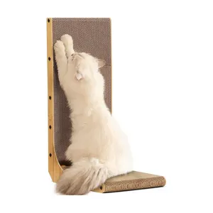 工厂销售猫抓板垫宠物抓板环保波纹猫爪板猫沙发抓板
