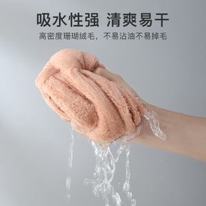 Soft Microfiber Hand Towel Solid Color Rectangle Skin Friendly Home Use 80g 100g Kids Bath Towel With Hanger - Product Image 4