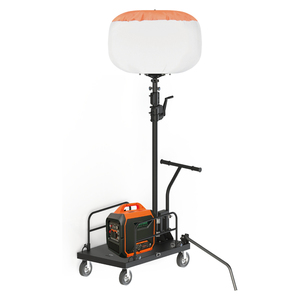 Tour d'éclairage mobile sur chariot, alimentée au diesel, hydraulique, industrielle, portable, à LED, pour événements, travaux routiers, secours - Product Image 1