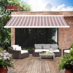 Toldo Retráctil Motorizado <span class=keywords><strong>para</strong></span> Exteriores <span class=keywords><strong>con</strong></span> Brazo de <span class=keywords><strong>Manivela</strong></span> y Estructura Resistente, Toldo de Casete <span class=keywords><strong>para</strong></span> Patio, Jardín o Terraza - Product Image 1