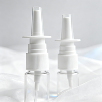 Flacon pulvérisateur nasal vide en PET de petite taille (5/10/15/20/30 ml) blanc, pompe à nez portable pour voyage, distributeur de liquide nasal