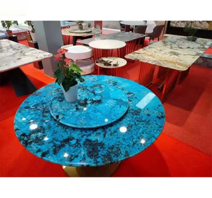 Losa de Granito de Mármol Azul Fantasía Moderna de Piedra de Lujo de Brasil para Cubierta de Mesa de Comedor y Paneles de Pared - Product Image 6
