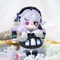 100% Auténtico, Caja de 9 Piezas, Ninita Witch Apocalypse V2 Series, Caja Sorpresa, Adorables Figuras de PVC, Mini Juguetes Decorativos, Adornos