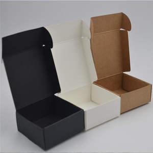 Cajas de Envío Pequeñas Personalizadas de Cartón Corrugado Negro Reciclable para Zapatos y Ropa, Cajas de Embalaje de Papel y Cartón, Cajas de Correo Personalizadas - Product Image 1