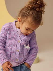 <span class=keywords><strong>Cardigan</strong></span> <span class=keywords><strong>in</strong></span> <span class=keywords><strong>cotone</strong></span> 100% ricamato con maglioni per ragazze rosa fragola - Product Image 4