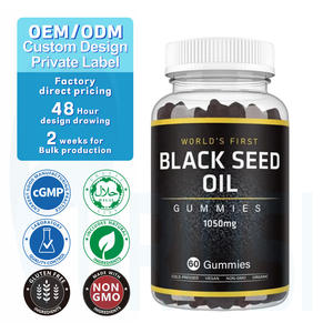 OEM/ODM Label Pribadi Permen Kunyit Hitam 1050mg Suplemen Kesehatan Vegetarian Pendukung Imunitas - Product Image 2