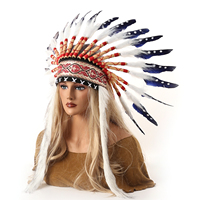 Fournitures de chapellerie, Costumes de festival, Coiffe en plumes, Couvre-chef en plumes