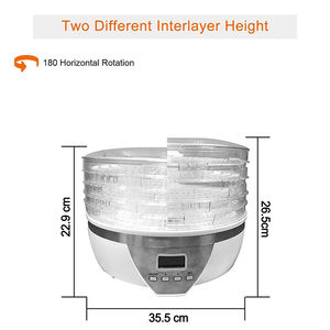 Déshydrateur Alimentaire Électrique Ménager 5 Plateaux pour <span class=keywords><strong>Fruits</strong></span> et <span class=keywords><strong>Légumes</strong></span>, Plastique, Marque XJ <span class=keywords><strong>ou</strong></span> OEM ODM - Product Image 4