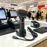 Escáner de Códigos QR DiligenCe 7800, Pistola de Escaneo de Códigos de Barras Portátil Android, Escáner de Códigos de Barras Inalámbrico de Mano 1D 2D USB COM