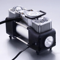 Gonfleur de pneu à double cylindre robuste de haute qualité mini pompe à air électrique portable dc 12v compresseur d'air de voiture gonfleurs de pneus