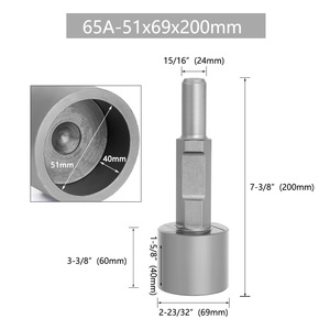 Ciseaux hydrauliques PH65A, largeur de la pointe de 105 mm, acier trempé à haute température, monobloc moulé pour travaux de construction lourds - Product Image 3