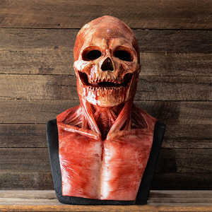Masque de crâne d'Halloween, masque de squelette d'horreur <span class=keywords><strong>Resident</strong></span> <span class=keywords><strong>Evil</strong></span>, masque de squelette de démon zombie Indie Station - Product Image 2