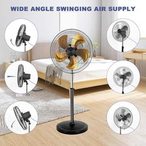 Ventiladores de Piso al Por Mayor, Precio de Fábrica, 220V, Ventilador Eléctrico Oscilante Moderno para Dormitorio, Uso Doméstico en Interiores - Product Image 3