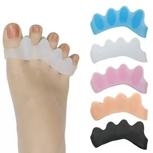Separador de Dedos de Silicona, Corrector de Juanetes, Protector de Hallux Valgus, Calcetines de Gel para Dedos del Pie - Product Image 1