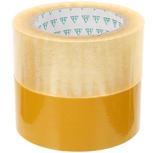 Cinta de Embalaje BOPP Transparente, Amarilla, Marrón, Adhesivo Acrílico, Fácil de Rasgar, de una Sola Cara, para Paquetes - Product Image 2