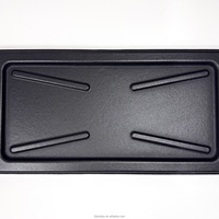 OEM ODM Barbecue rectangulaire mat en fonte Plaque de camping simple face