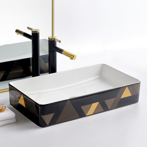 Countertop <b>Round</b> Ceramic Washbasin Single Hole Easy Cleaning For Home Use - Product Image 3