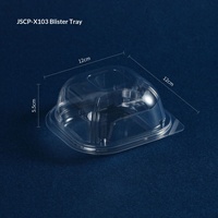 Boîte d'emballage de gâteau personnalisable en PET transparent de qualité alimentaire avec impression UV pour BOHE BHCB-S05-X103