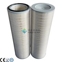 Filter Cartridge Selulosa Nano Silindris untuk Pengumpul Debu Industri dan Pemurnian Asap Pengelasan Khusus