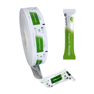 Foglio di alluminio di plastica personalizzato laminato istantaneo Matcha tè in polvere Stick Wrapper bustina automatica <span class=keywords><strong>imballaggio</strong></span> rotolo di <span class=keywords><strong>pellicola</strong></span> - Product Image 1