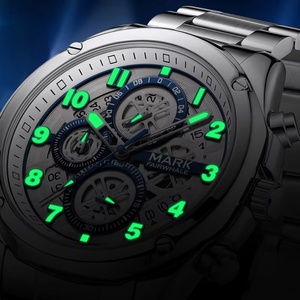 Relojes de Moda Mark Fairwhale FW-5049 para Hombre, Reloj de Pulsera de Cuarzo Clásico Multifuncional con Cronógrafo y Calendario - Product Image 5