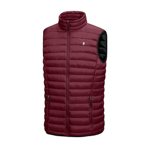 Rompi tanpa lengan pria, rompi Puffer hangat ringan, jaket Golf, rompi perjalanan kasual mendaki