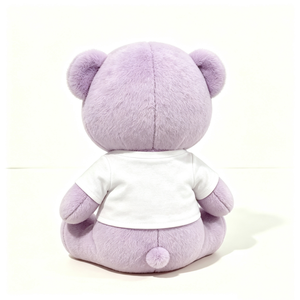 Ours en peluche violet personnalisé, ours en peluche lavande, ours en peluche doux, ours en peluche assis - Product Image 3