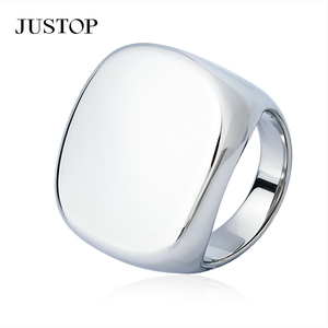 Bague géométrique unisexe tendance, plaquée argent 925, en acier inoxydable, pour un usage quotidien, bijoux modernes pour hommes et femmes - Product Image 6