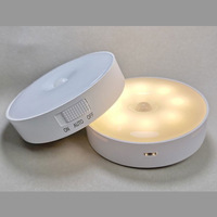 Lampe LED rechargeable à capteur, gradable, pour chambre à coucher, salle de bain, cuisine, escalier, penderie
