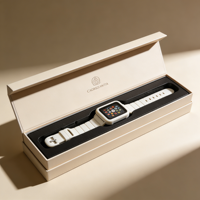 Boîte magnétique GOTOP pour montre connectée personnalisée avec doublure en flanelle douce, emballage rigide de luxe pour gadgets électroniques et présentation en magasin