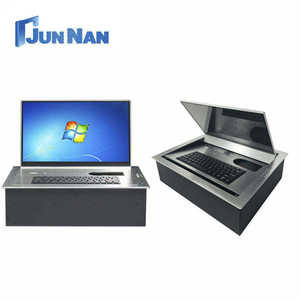 Écran LCD motorisé escamotable de 15,6 pouces en alliage d'aluminium pour système de conférence sans papier - Product Image 5