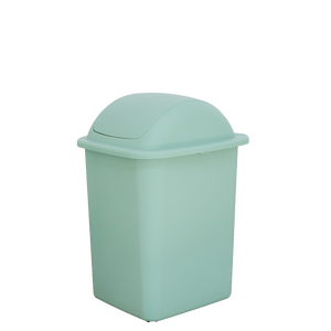 Contenedor de reciclaje de 18 litros, verde, para residuos plásticos saturados, para uso en cocina y baño. - Product Image 1