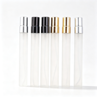 100 flacons pulvérisateurs en verre dépoli de 5 ml, atomiseurs fins en verre mat de 10 ml pour parfum, avec impression de logo YX260730
